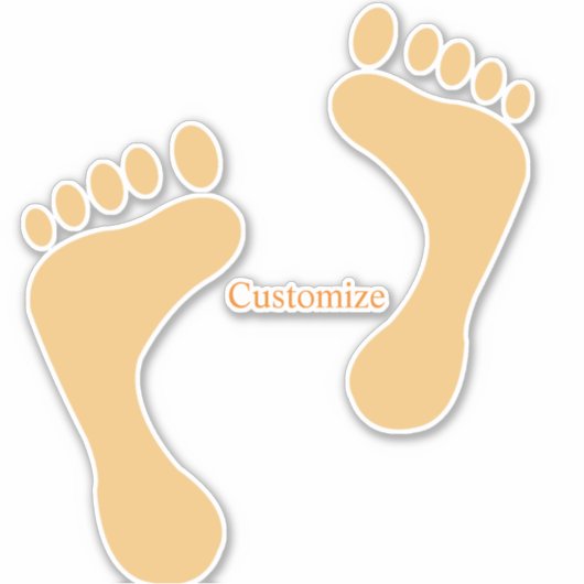 Sticker Barefoot Beach Bum Thunder_Cove (Devant)