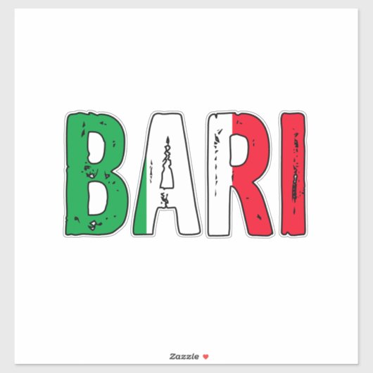 Sticker Bari Italie (Feuille)