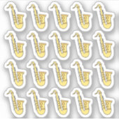 Sticker Baritone Saxaphone Jazz Musicien Bujo Planner (Devant)