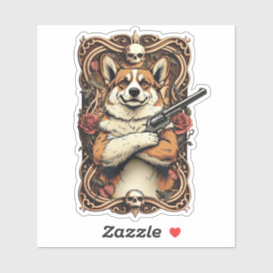 Sticker Bark baroque : L'Outlaw Gentleman