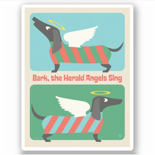 Sticker Bark, Le Herald Angels Chante (Devant)