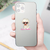 Sticker Barn Baddie Funny Glam Chicken in Pink Sunglasses (Téléphone)
