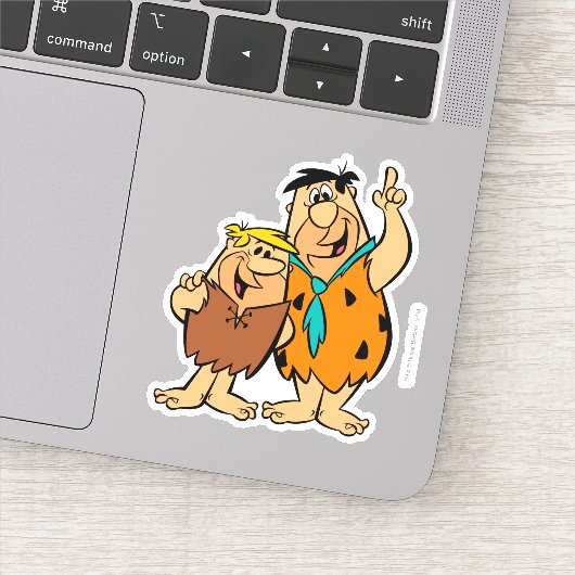 Sticker Barney Rubble et Fred Flintstone (Détail)