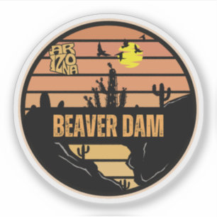 Sticker Barrage de castors, Arizona