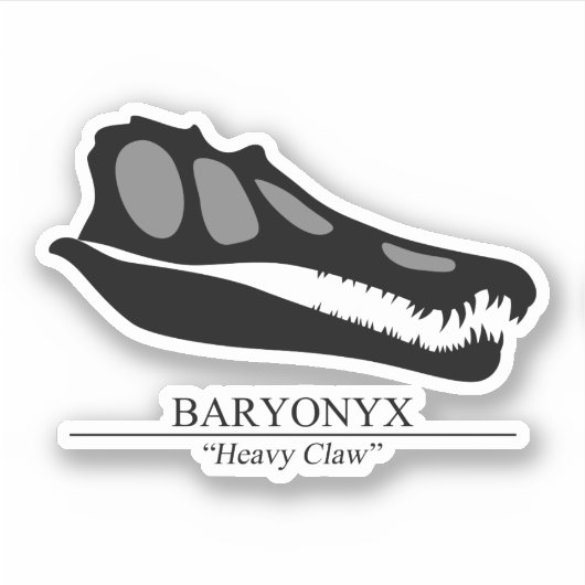 Sticker Baryonyx (Devant)
