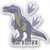Sticker Baryonyx bleu (Devant)