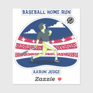 Sticker Baseball Home Run Aaron Juge