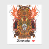 Sticker Basenji Halloween - Halloween Basenji (Feuille)