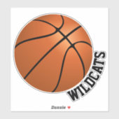 Sticker Basket-ball personnalisé (Feuille)