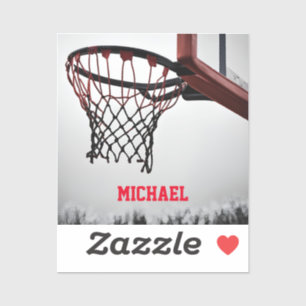 Sticker Basket-ball Votre nom