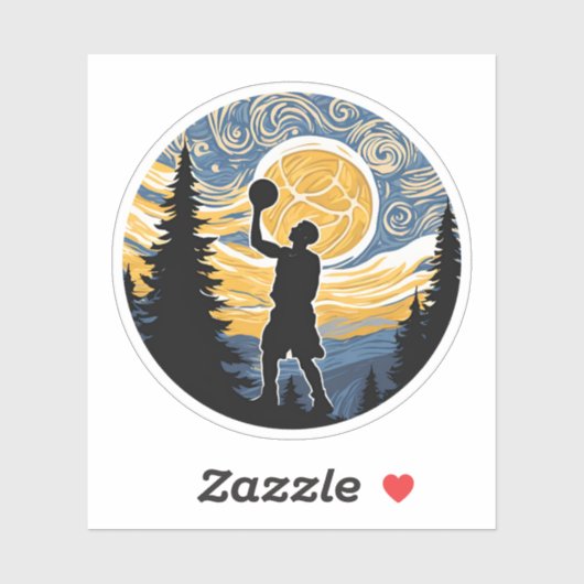 Sticker Basket divine de Van Gogh (Feuille)