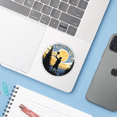 Sticker Basket divine de Van Gogh (Ordinateur portable avec iPhone)