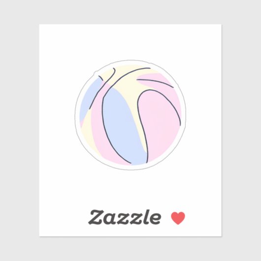 Sticker Basket Pastel (Feuille)