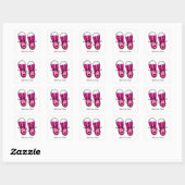 Sticker Basket rose (Feuille)