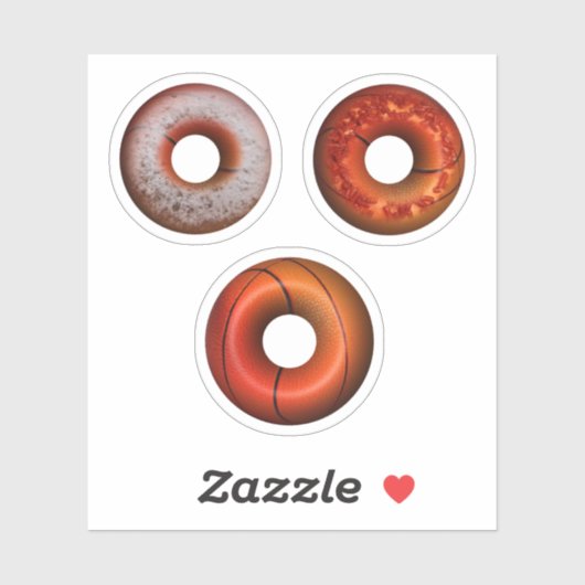 Sticker Basketball Doughnuts (Feuille)