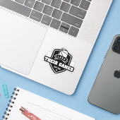 Sticker Basketball J'Aime Leur Jeu Avec Beaucoup De Couleu (Ordinateur portable avec iPhone)