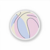 Sticker Basketball Pastel (Devant)