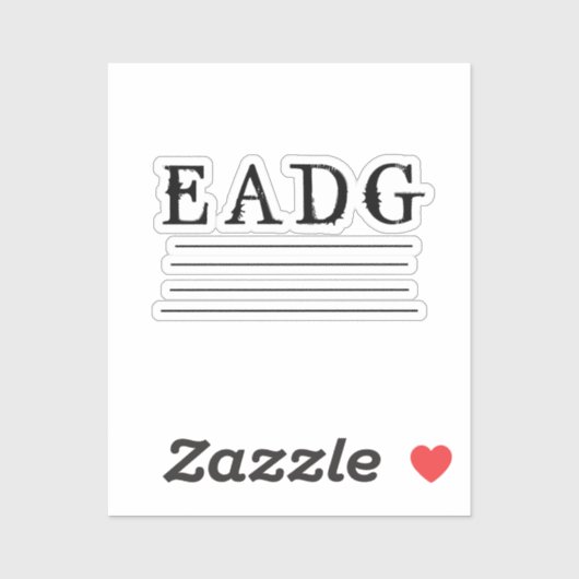 Sticker Basse réglée (Feuille)