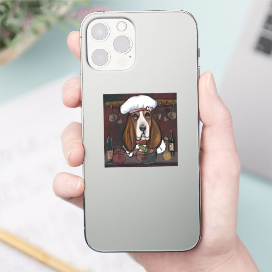 STICKER BASSET HOUND (Téléphone)