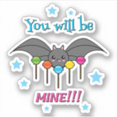 Sticker Bat Craving Lollipops (Devant)