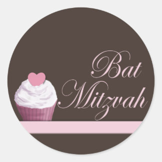 Sticker bat mitzvah Cupcake