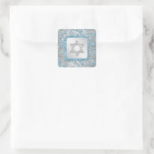 Sticker Bat mitzvah Damask Winter Wonderland 11 (Sac)