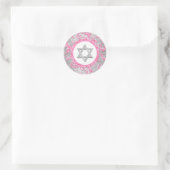 Sticker Bat mitzvah Damask Winter Wonderland 2 (Sac)