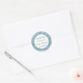 Sticker Bat mitzvah Damask Winter Wonderland 7 (Enveloppe)