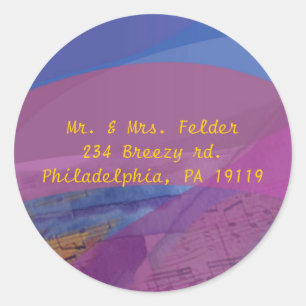 Sticker Bat mitzvah de la colombe à vol musical