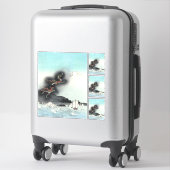 Sticker Bataille navale Dragon's Fury pour le mont Fuji, J (Sur valise)