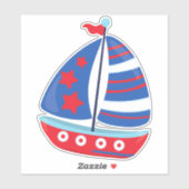 Sticker Bateau à voile, Voile, Voile, Voile, Bateau, Batea (Feuille)