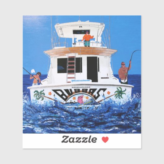 Sticker Bateau Bubba (Feuille)