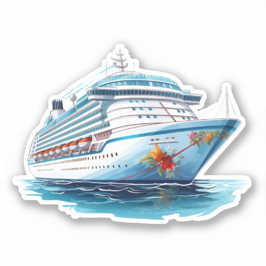 Sticker bateau de croisière (Devant)