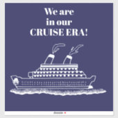 Sticker Bateau de Croisière Drôle (Feuille)