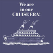 Sticker Bateau de Croisière Drôle (Devant)
