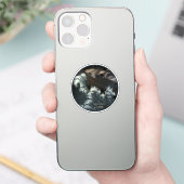 Sticker Bateau "Les Marées du Temps" dans une tempête (Téléphone)