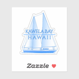 Sticker Bateau Nautique Côtier De La Baie De Kawela