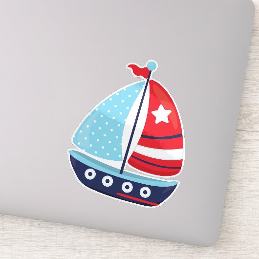 Sticker Bateau, Voile, Voile, Voile, Bateau, Bateau, Batea (Détail)