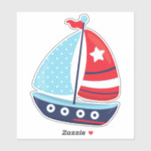 Sticker Bateau, Voile, Voile, Voile, Bateau, Bateau, Batea (Feuille)