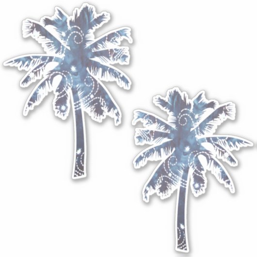 Sticker Batik Palm Trees de Bali (Devant)