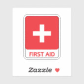 STICKER BÂTIMENT DE BOÎTE MÉDICALE PREMIER AIDE POUR URGEN (Feuille)