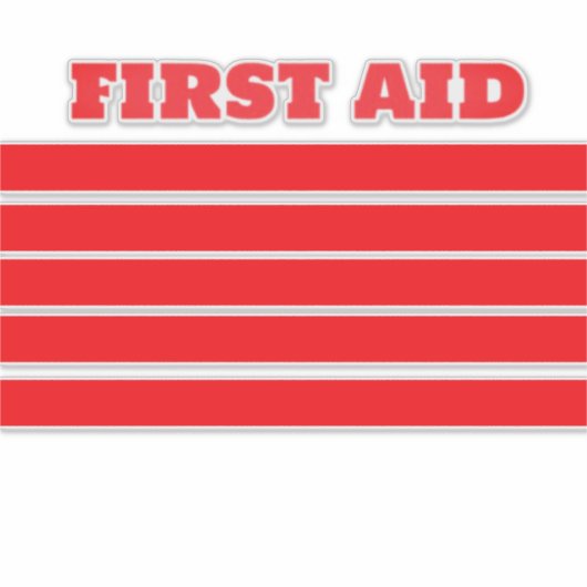 STICKER BÂTIMENT DE PREMIÈRE AIDE (Devant)