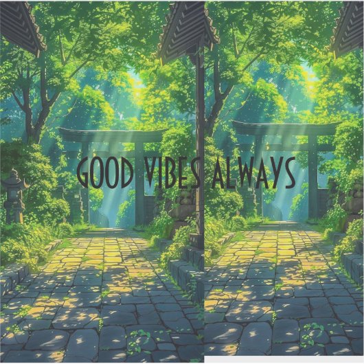 STICKER BÂTIMENT VERT CUTE (Devant)