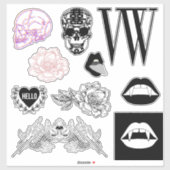 STICKER BÂTIMENTS CHIC (Feuille)