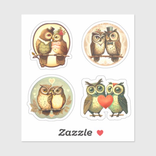 STICKER BÂTIMENTS VINTAGES D'AMOUR (Feuille)