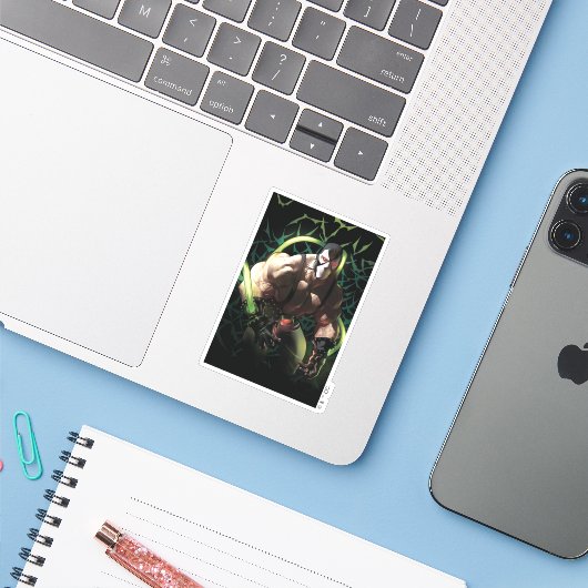 Sticker Batman Bane Bat Swarm Illustration (Ordinateur portable avec iPhone)