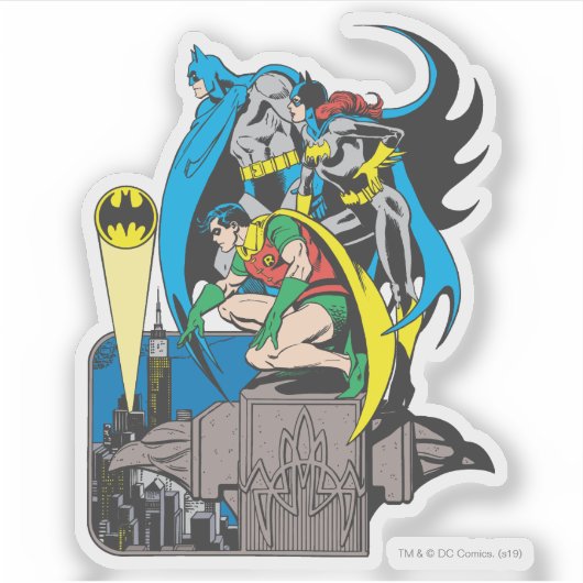 Sticker Batman/Batgirl/Robin (Devant)