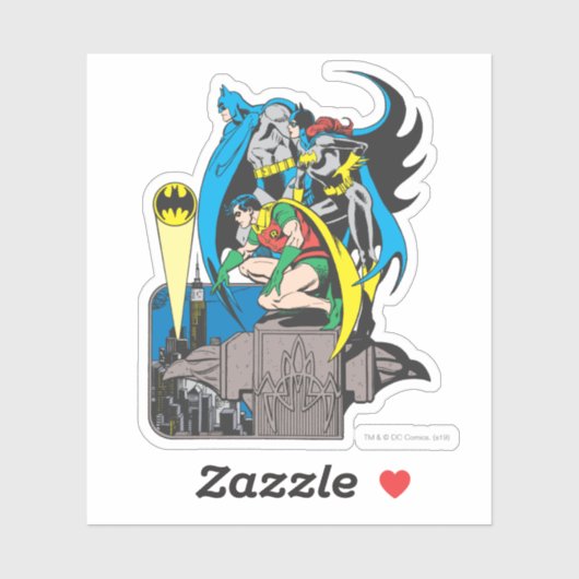 Sticker Batman/Batgirl/Robin (Feuille)
