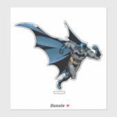 Sticker Batman court avec enthousiasme (Feuille)