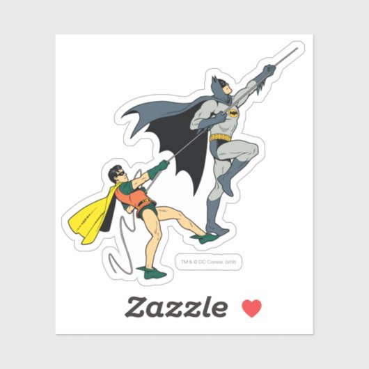 Sticker Batman Et Robin Grimper (Feuille)